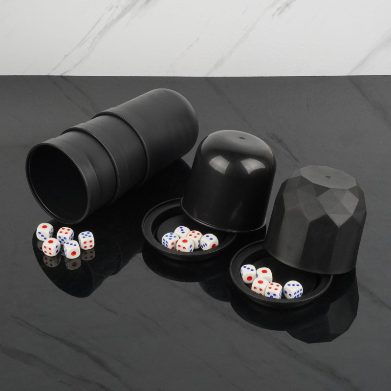 Комплект чаши за зарове за барове и KTV — PP материал, заоблени ъгли, форма: друга, опаковка 30/60, подходящи за шах и карти