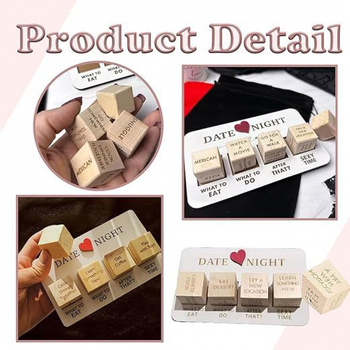 Дървени зарове за вечер на среща за двойки, Date Night Dice, 14+