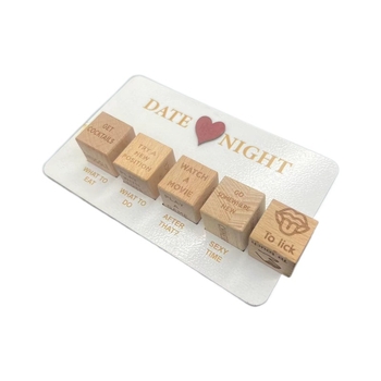 Дървени зарове за вечер на среща за двойки, Date Night Dice, 14+
