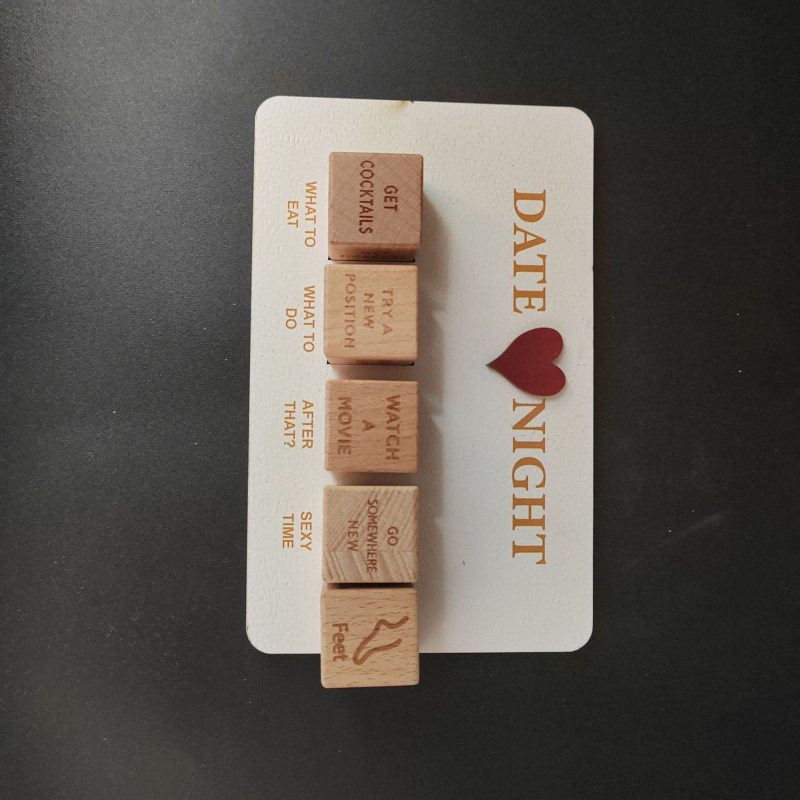 Дървени зарове за вечер на среща за двойки, Date Night Dice, 14+