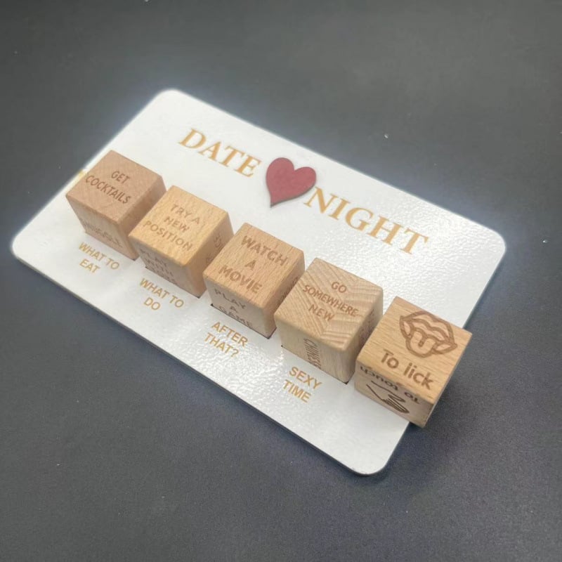 Дървени зарове за вечер на среща за двойки, Date Night Dice, 14+