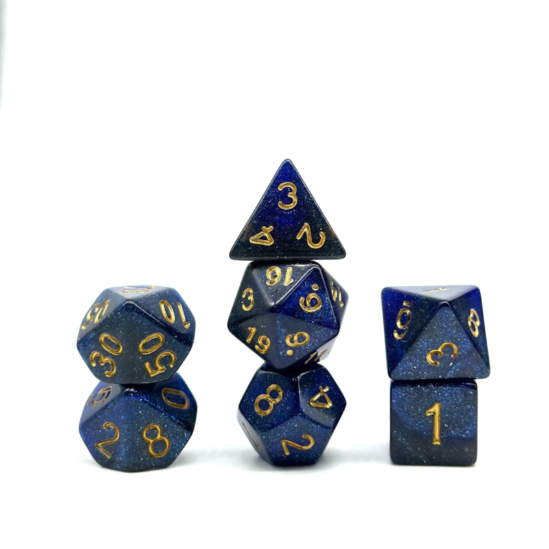 Hiya Акрилни зарове с заоблени ъгли, многоъгълни зарове 4/6/8/10/12/20 лица, персонализирани за настолни игри и игри с карти