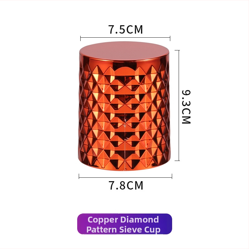 Kauliukų rinkinys (ABS plastas + elektroplatingas; apvalūs kampai; spindintis deimantų dizainas; dėžutė 100 vnt)