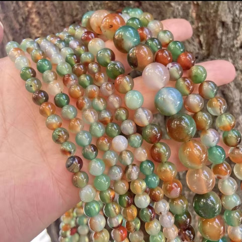 DIY dodaci za nakit — jade perle, malahit izgled, rezanje i poliranje, gradski modni stil