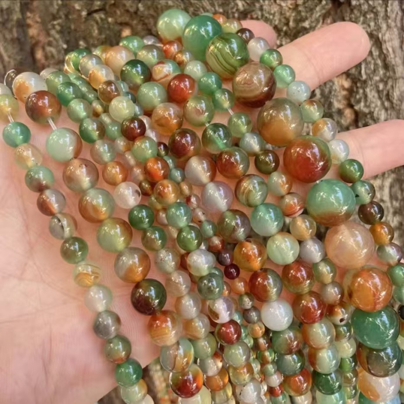 DIY dodaci za nakit — jade perle, malahit izgled, rezanje i poliranje, gradski modni stil