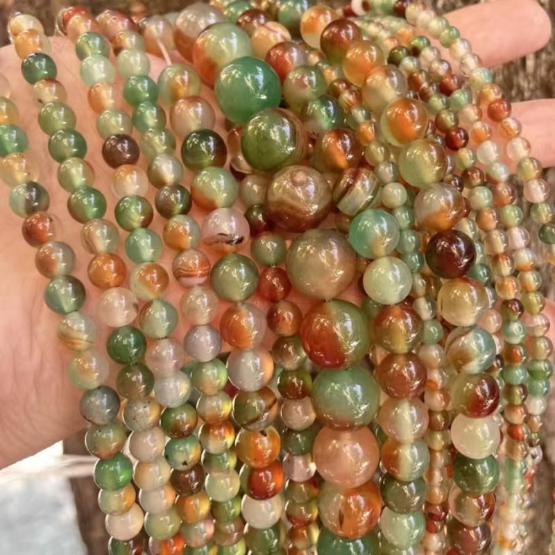 DIY dodaci za nakit — jade perle, malahit izgled, rezanje i poliranje, gradski modni stil