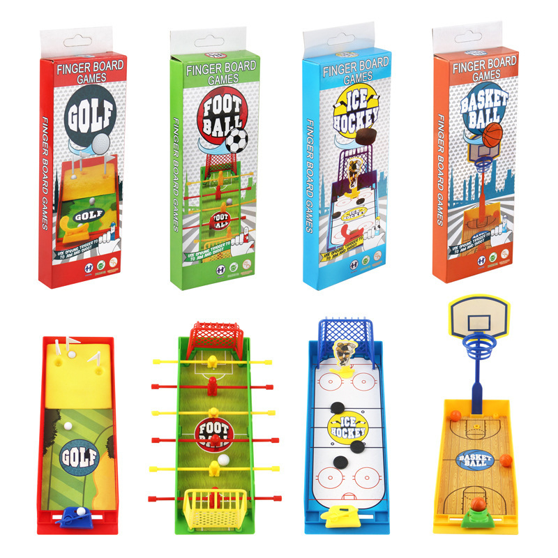 Hongying Мини игра за пръсти: футбол, баскетбол и голф – семейна интерактивна настолна игра, пъзел, пластмаса