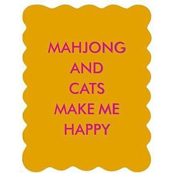 Карти за маџонг – PVC материал, настолни карти за игра с вълнообразни ръбове във форма на фен, 4 карти с пословици, забавен аксесоар, подходящи за 14+ години