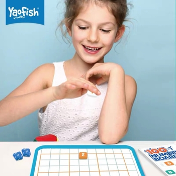 Yaofish магнитна дъска с числа 1–100 — Montessori стил математика, образователна играчка за деца 4–6 години, добавяне и изваждане, развива логическо мислене и координация ръка-око