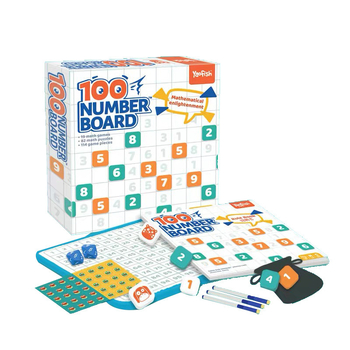 Yaofish магнитна дъска с числа 1–100 — Montessori стил математика, образователна играчка за деца 4–6 години, добавяне и изваждане, развива логическо мислене и координация ръка-око