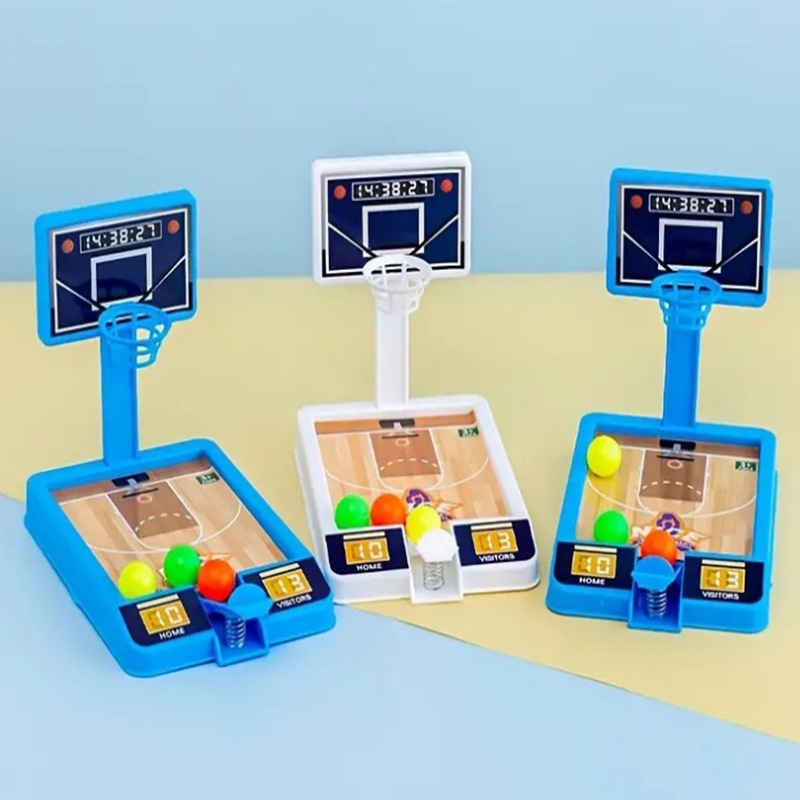 Десктоп баскетболна играчка — Пръстово активиране, интерактивна игра, координация ръка-око, за 7–14 години, пластмаса