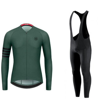 Îmbrăcăminte de ciclism de iarnă pentru unisex, mânecă lungă, menține căldura, material: fibră chimică, marcă: KAPVOE