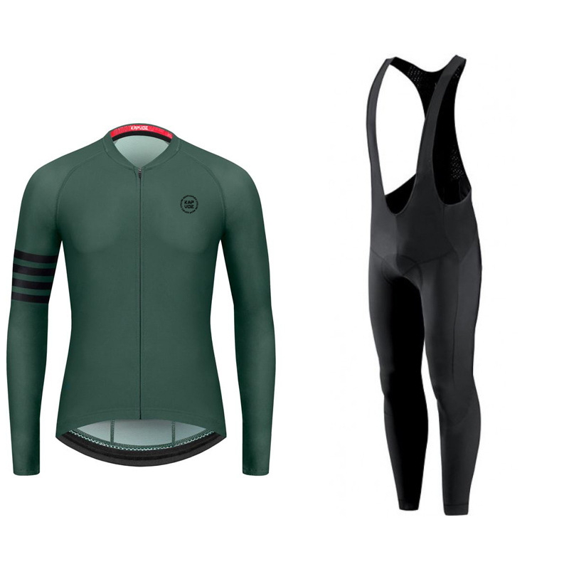 Îmbrăcăminte de ciclism de iarnă pentru unisex, mânecă lungă, menține căldura, material: fibră chimică, marcă: KAPVOE