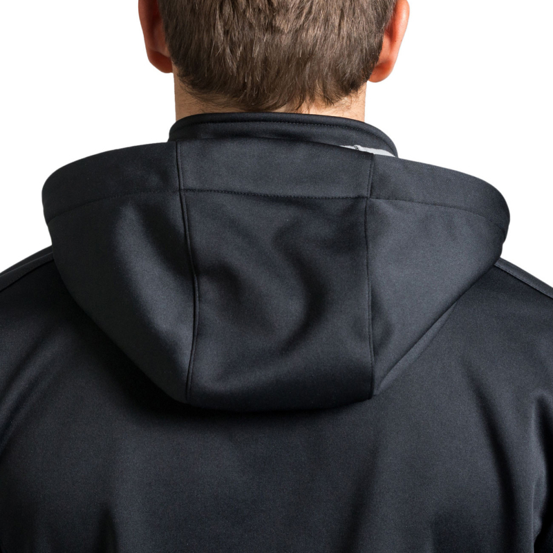 Férfi kerékpáros fleece kabát – kapucnival, szélálló, hosszú ujjú, téli meleg, szintetikus rostok keveréke