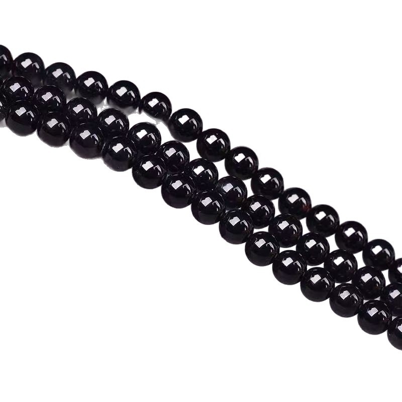 Achátból készült szórt gyöngyök, gyöngyházfényű kezelés, nyolc szem mintázat, eredet: Lianyungang