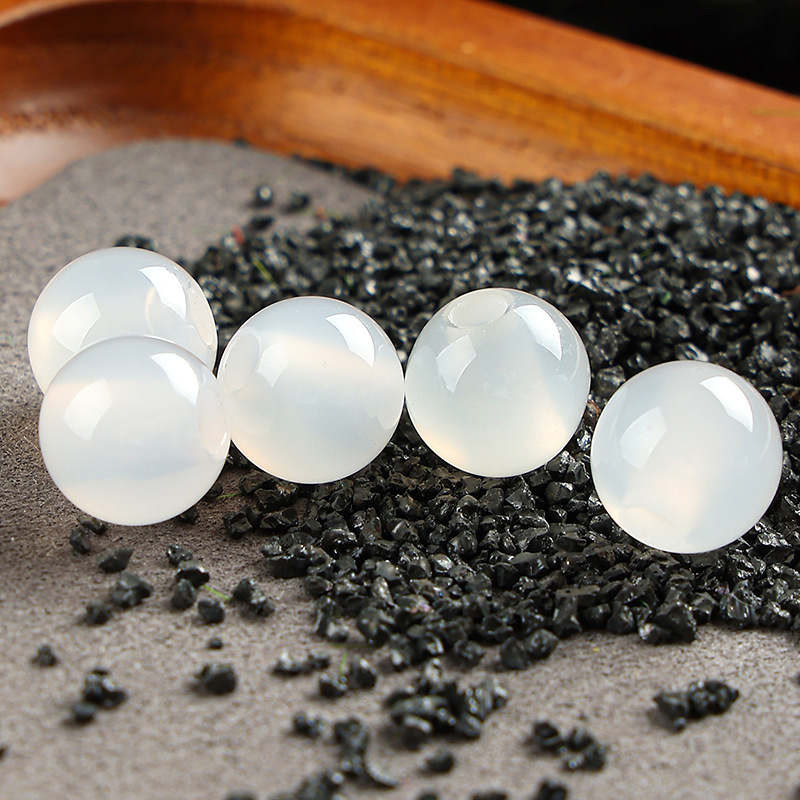 Mărgele deschise din agat, 3 mm gaură, prelucrare: șlefuire, lustruire, ardere, stil de înaltă calitate