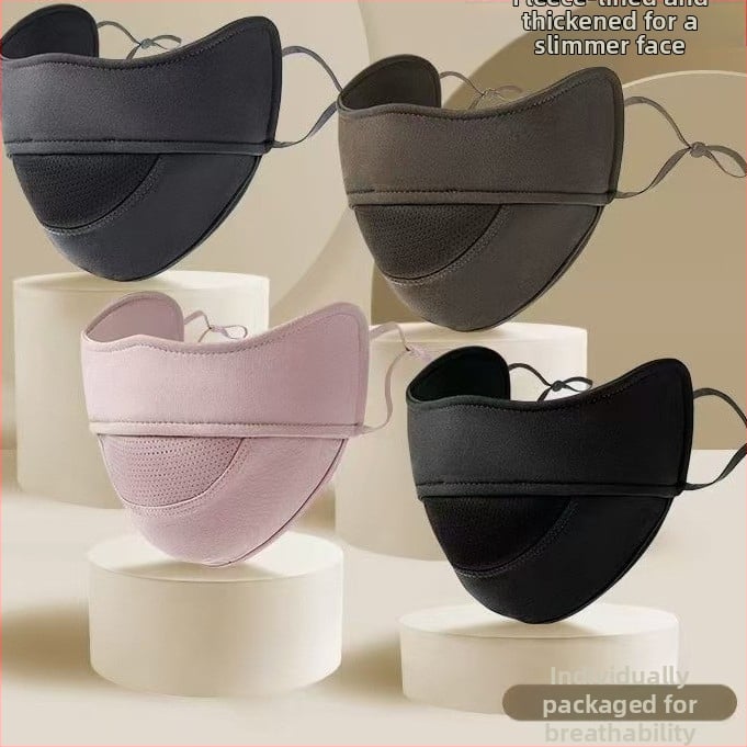 3D маска за велосипед през зимата – унисекс, найлон, UV защита UPF50+, ушна кука, пришита