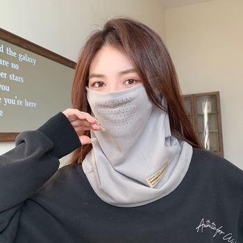 Унисекс зимна ветроустойчива маска за лице с ушен монтаж, антизамъгляваща, полиестер-памук, за колоездене и ски