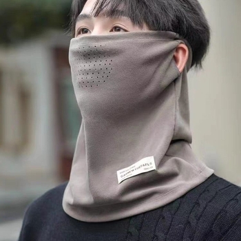 Унисекс зимна ветроустойчива маска за лице с ушен монтаж, антизамъгляваща, полиестер-памук, за колоездене и ски