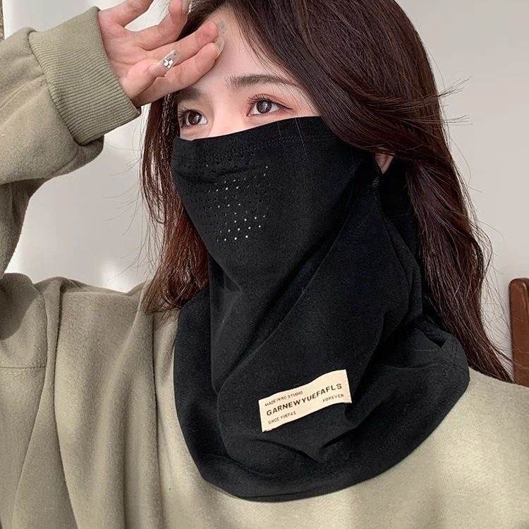 Унисекс зимна ветроустойчива маска за лице с ушен монтаж, антизамъгляваща, полиестер-памук, за колоездене и ски