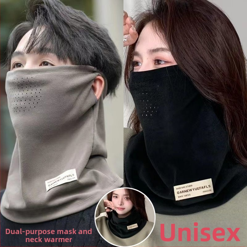 Унисекс зимна ветроустойчива маска за лице с ушен монтаж, антизамъгляваща, полиестер-памук, за колоездене и ски