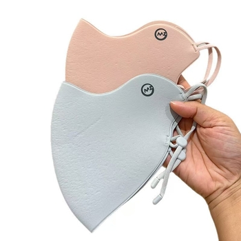 Топла маска за лице от полиестер с ушна закачалка, защита от слънце, монохромен дизайн, пролет 2025