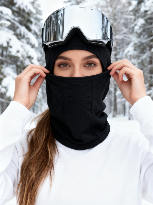 Gray Shell Мерино вълна Велосипедна маска за унисекс — зимна защита на лицето, ветроустойчива, подплата за каска