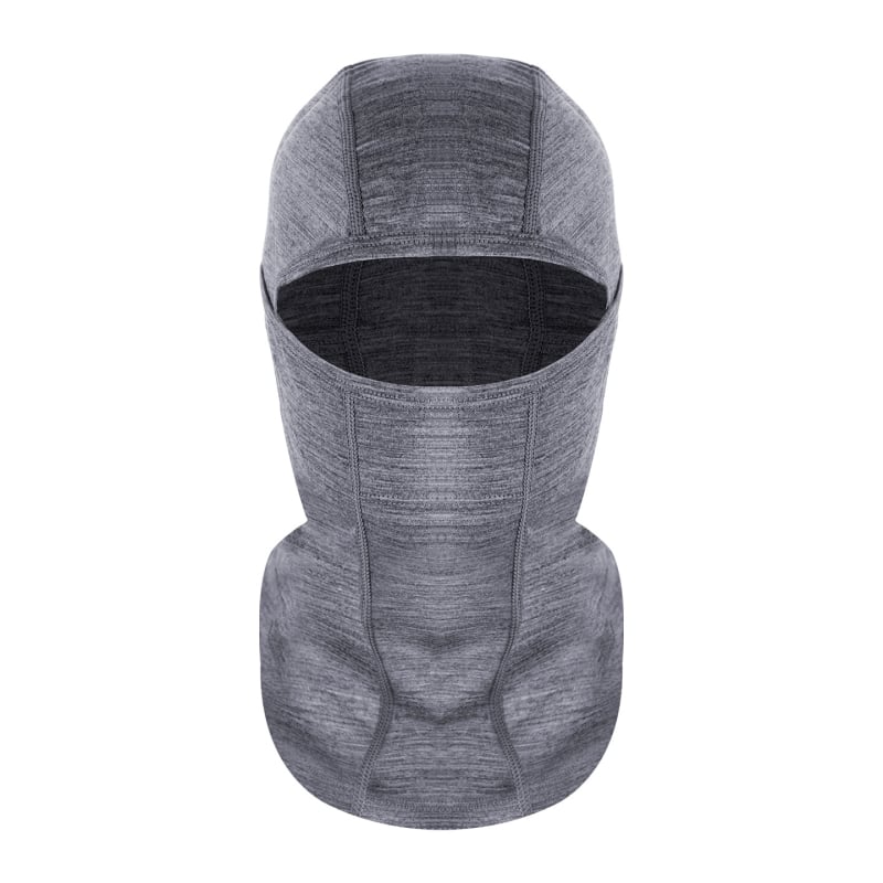 Gray Shell Мерино вълна Велосипедна маска за унисекс — зимна защита на лицето, ветроустойчива, подплата за каска