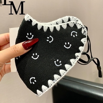 Зимна топла маска за лице – унисекс, антибактериална, ушни ластици (Полиестерно влакно; Антибактериална функция; Ушни ластици; Монохромен принт; Персонализирана печат/логотип)