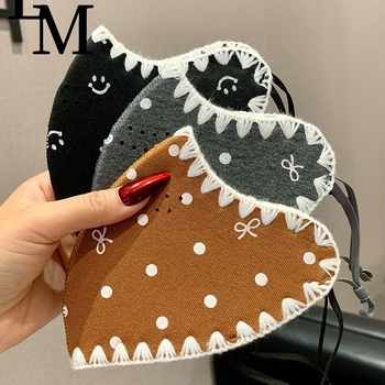 Зимна топла маска за лице – унисекс, антибактериална, ушни ластици (Полиестерно влакно; Антибактериална функция; Ушни ластици; Монохромен принт; Персонализирана печат/логотип)