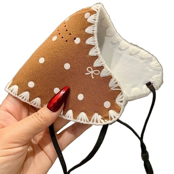 Зимна топла маска за лице – унисекс, антибактериална, ушни ластици (Полиестерно влакно; Антибактериална функция; Ушни ластици; Монохромен принт; Персонализирана печат/логотип)