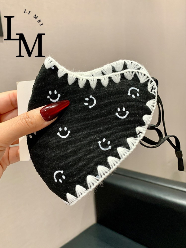 Зимна топла маска за лице – унисекс, антибактериална, ушни ластици (Полиестерно влакно; Антибактериална функция; Ушни ластици; Монохромен принт; Персонализирана печат/логотип)