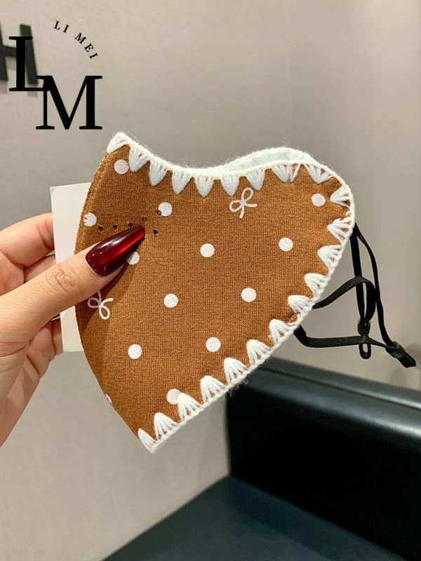 Зимна топла маска за лице – унисекс, антибактериална, ушни ластици (Полиестерно влакно; Антибактериална функция; Ушни ластици; Монохромен принт; Персонализирана печат/логотип)