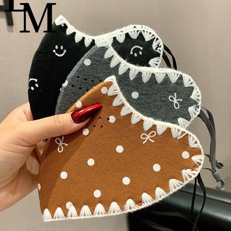 Зимна топла маска за лице – унисекс, антибактериална, ушни ластици (Полиестерно влакно; Антибактериална функция; Ушни ластици; Монохромен принт; Персонализирана печат/логотип)