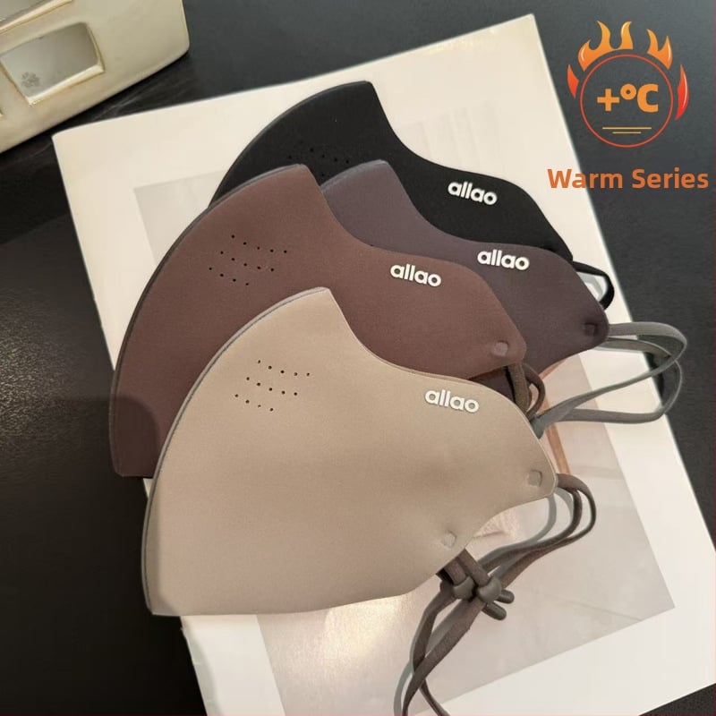 Маска за лице с Derong материал, печатна обработка, модел с букви, защита от слънце, подходяща за зима, пролет и есен