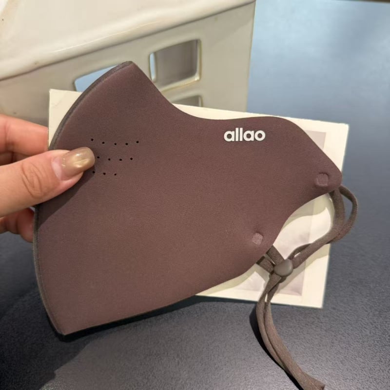 Маска за лице с Derong материал, печатна обработка, модел с букви, защита от слънце, подходяща за зима, пролет и есен