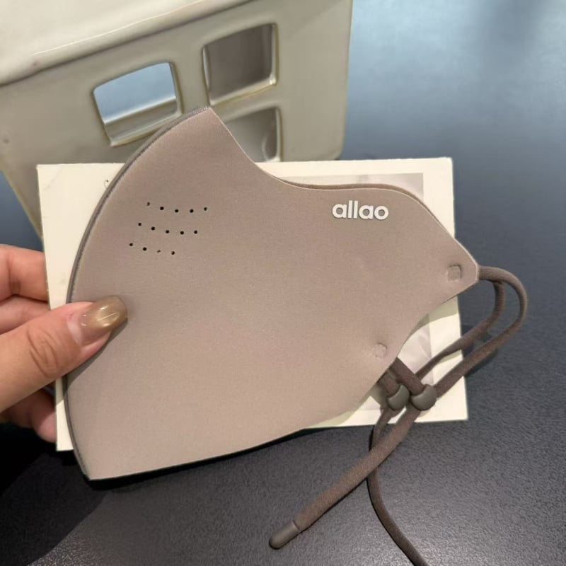 Маска за лице с Derong материал, печатна обработка, модел с букви, защита от слънце, подходяща за зима, пролет и есен