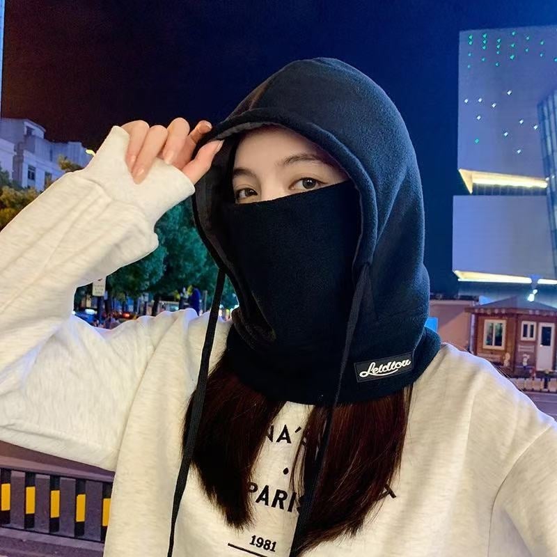 Маска за колоездене - зимна, ветроустойчива и топла, унисекс, полиестер (без марка)