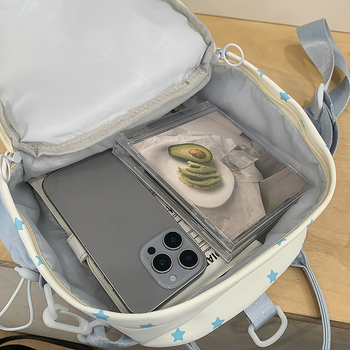 Раница в японски стил за жени, нейлонова, капацитет 36–55 л, за колоездене, с извита презрамка