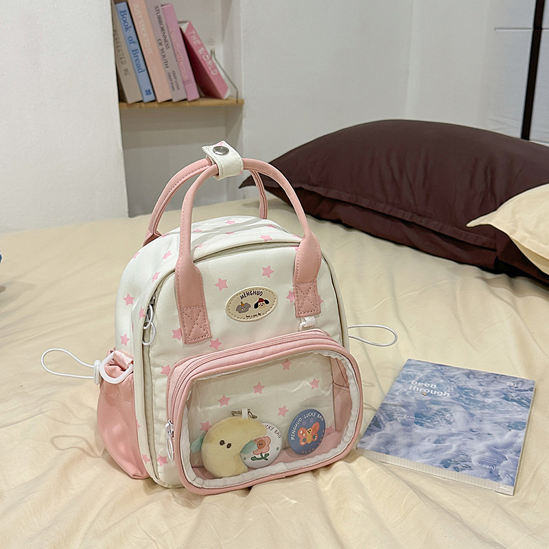 Раница в японски стил за жени, нейлонова, капацитет 36–55 л, за колоездене, с извита презрамка