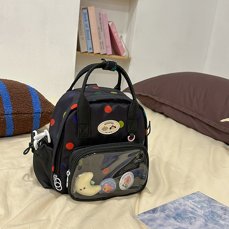 Раница в японски стил за жени, нейлонова, капацитет 36–55 л, за колоездене, с извита презрамка