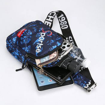 Vīriešu Chest Bag – Oxford audums, elpojošs, svītrainā raksts, Pavasaris 2025, Brīvā laika ceļojumi