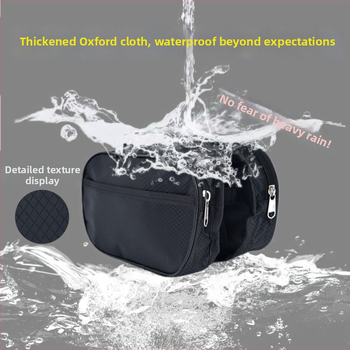 Vízálló és kopásálló kerettáska országúti és MTB kerékpárokhoz, telefontokkal