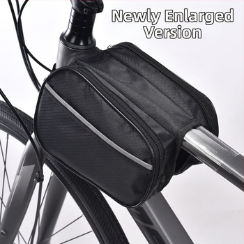 Vízálló és kopásálló kerettáska országúti és MTB kerékpárokhoz, telefontokkal