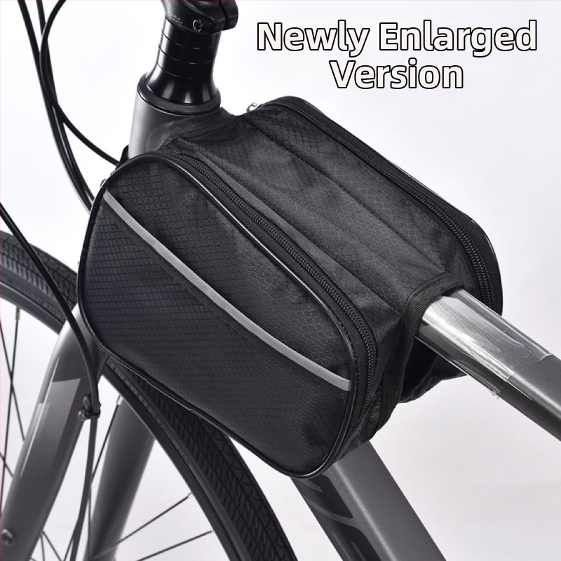 Vízálló és kopásálló kerettáska országúti és MTB kerékpárokhoz, telefontokkal