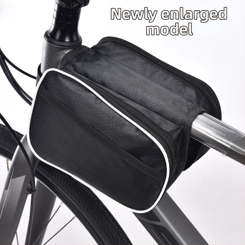 Vízálló és kopásálló kerettáska országúti és MTB kerékpárokhoz, telefontokkal