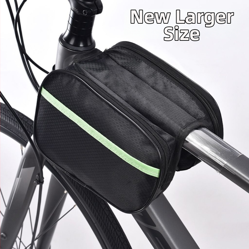 Vízálló és kopásálló kerettáska országúti és MTB kerékpárokhoz, telefontokkal