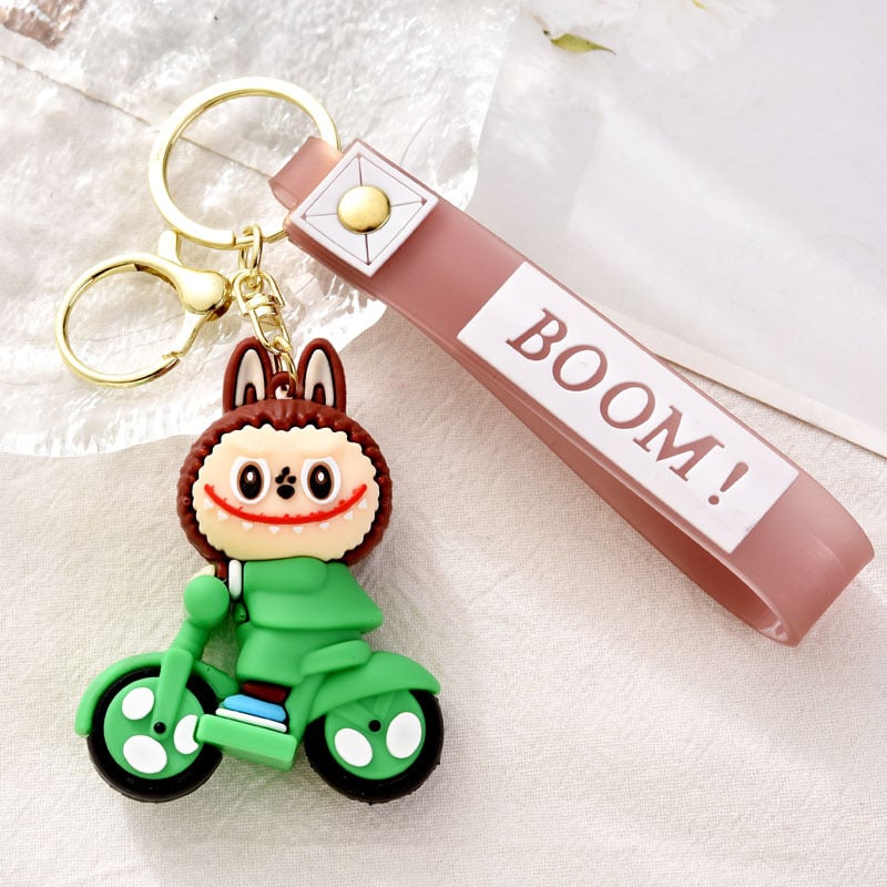 Kerékpár kulcstartó – PVC anyag, rajzfilm-stílus, ajándék