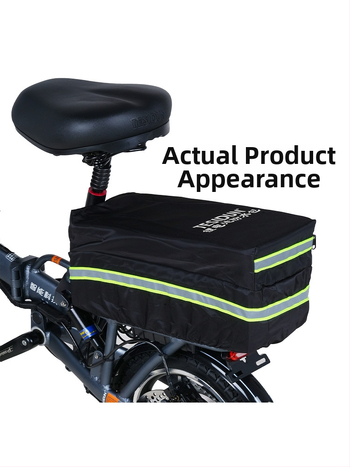 TESIDUN kerékpáros táska hátsó tároláshoz, poliészter, lítiumakkumulátor védőtok, kis modell, kapacitás 8, béléssel