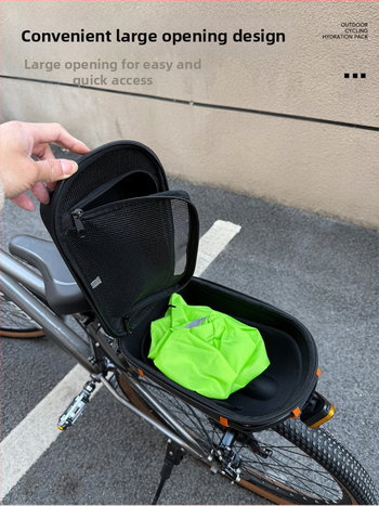 Kerékpár hátsó csomagtartó kemény héjú gyorskioldó táska; Modell 008 Shelf Bag, Anyag: textil, Kapacitás 20 L alatt, Márka nanfeng